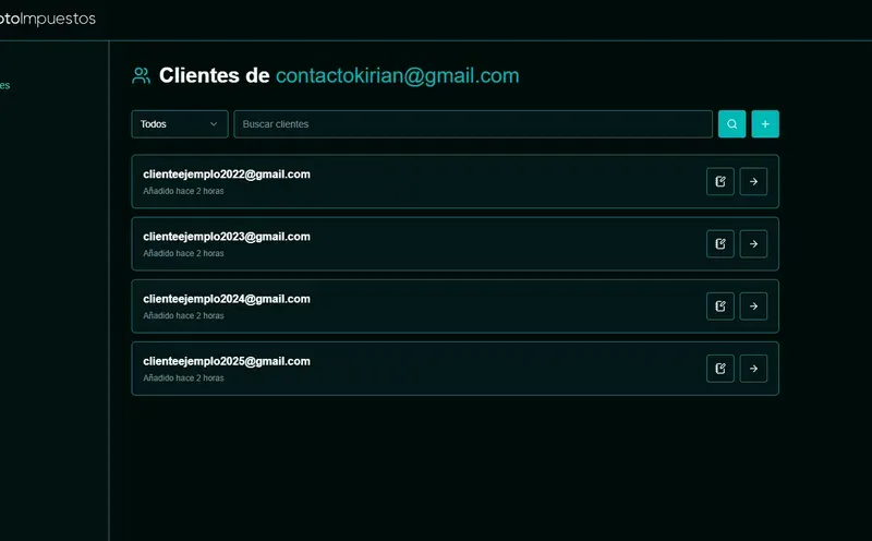 1. Vista multi-cliente