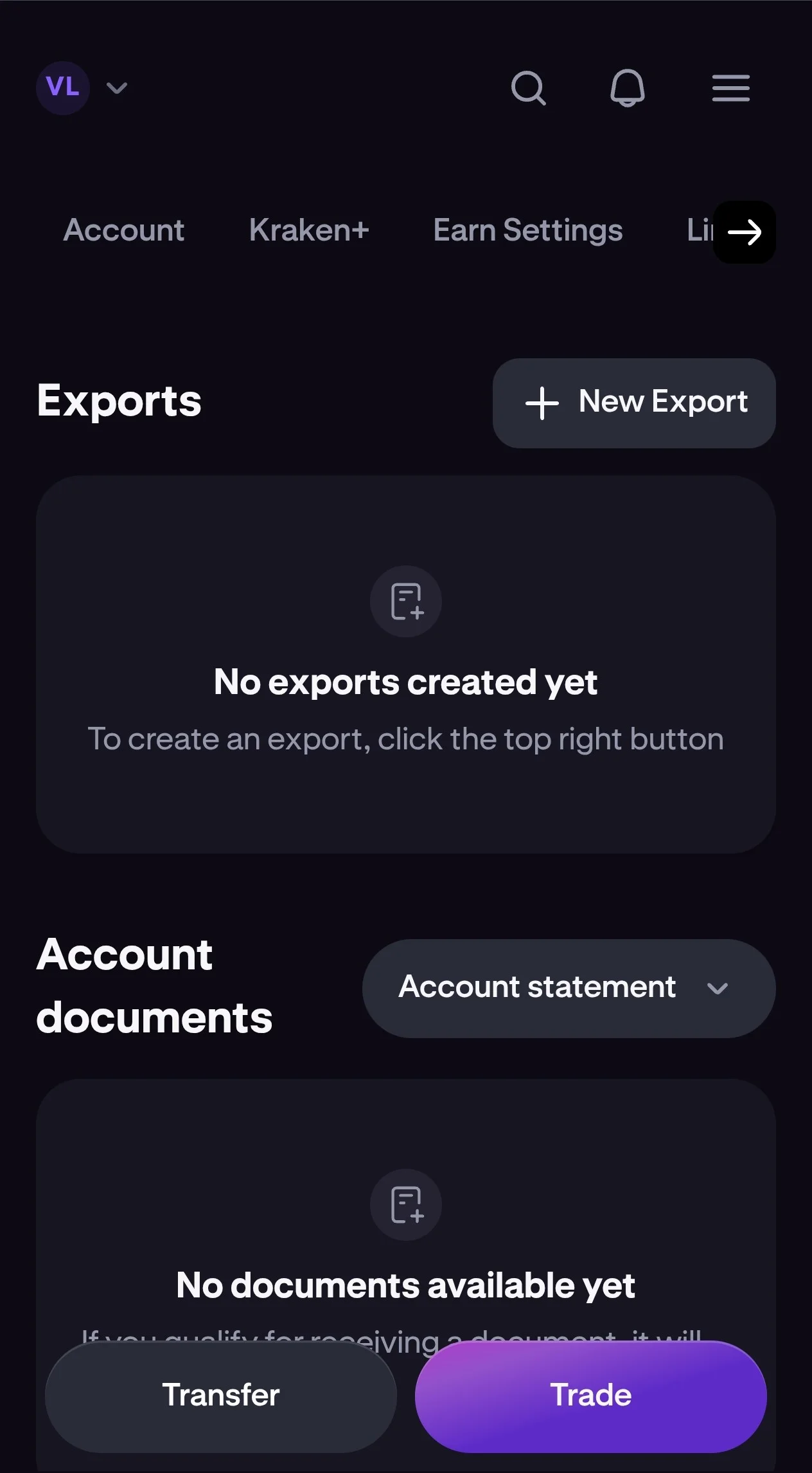 Paso 3a: Click en New Export
