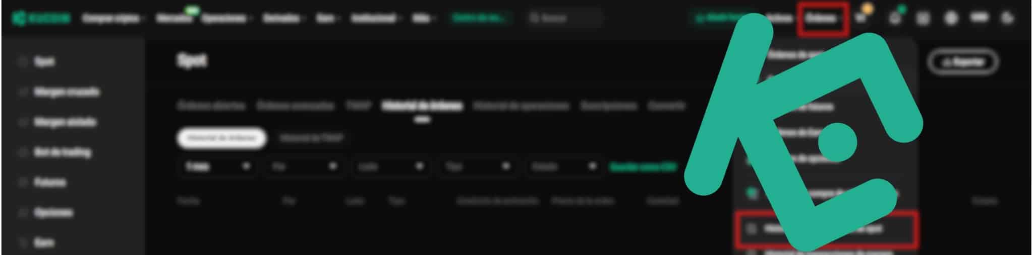 Guía actualizada extracción histórico Kucoin